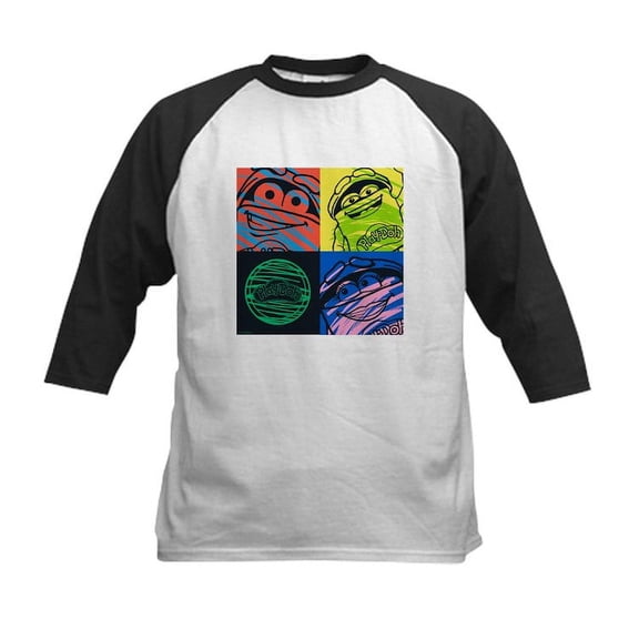 CafePress - Play Doh Characters Baseball Jersey - Kids Cotton Baseball Jersey, 3/4 Sleeve Shirt
