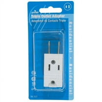 Leviton White Cube Triple Tap Plug-In Outlet Adapter C22-00531-00W