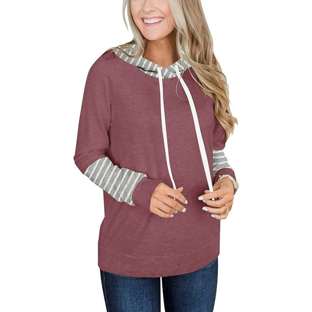 Sweat-shirt à Capuche Décontracté à Manches Longues Léger à Manches Longues pour Femmes