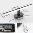 thumbnail image 5 of Lámpara de espejo de baño LED de 40 cm, blanco neutro, 4000 K, 720 lm, IP44, resistente al agua, sin interruptor, lámpara de pared de 9 W para baño, 5 of 5