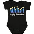 thumbnail image 3 of Inktastic Happy Hanukkah with lit candles Boys or Girls Baby Bodysuit, 3 of 5