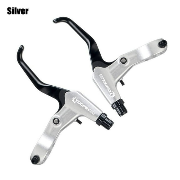 1Pair V/Disc Brake Lever BMX Brake Handle MTB Mountain Bike Cycling Brake Levers-Silver