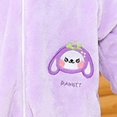 thumbnail image 5 of XIMIN Flannel Homewear Baby Sleeping Bag Unisex One Piece Pajamas Long Sleeve Zipper Sleepwear Wearable Sleeping Sack for Autumn Winter Boys Girls, 5 of 6