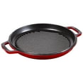 thumbnail image 2 of STAUB Braisers 6 L Braise Ronde en Fonte + Grill, Cerise, 2 of 11