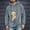 Gray, variant on ZUBMGKTE Mens Hoodies Pet Holder Cat Dog Large Pouch Carriers Pullover with Drawstring Sweatshirt