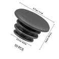 thumbnail image 2 of Hytrove 10Ud Tapones Para Manillar De Negros Resistentes Para Diámetro Interior 22Mm, 2 of 8
