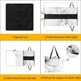 thumbnail image 3 of Elegant Line Art Blooming Flowers Branch Waterproof Picnic Blanket with Foldable Zipper, Suitable for Outdoor Use, Suitable for Travel, Camping, Beaches, Parks, Grasslands, Picnic Blanket Accessories, 3 of 7