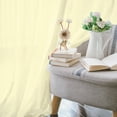 thumbnail image 6 of TIFEE Sheer Voile Single Curtain Panel 55"x84" Yellow, 6 of 8