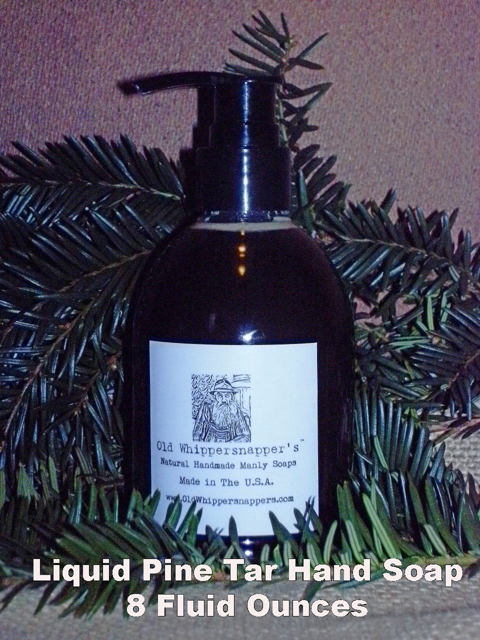 Liquid Pine Tar Soap for Hands 8 Fluid Ounces