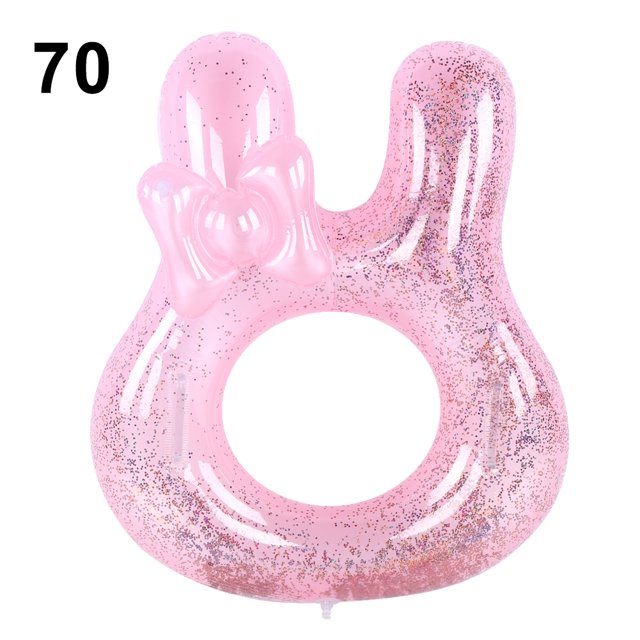 Sequin Swimming Ring,Sequin Pink Rabbit Swimming Swimming Tube Swimming Ring Highly Recommended