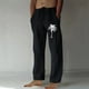 thumbnail image 1 of Puntoco Pantalones casuales largos para hombre, pantalones casuales con estampado de moda para hombre, cintura elástica con bolsillos, pantalones deportivos, 1 of 4