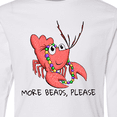 thumbnail image 4 of Inktastic More Beads, Please Cute Mardi Gras Crawfish Long Sleeve Youth T-Shirt, 4 of 5