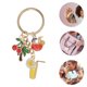 thumbnail image 3 of Accesorios de bolsa: 1Pc llaveros de moda, charms de bolso, color rojo [Cóctel de fruta de esmalte], 3 of 5