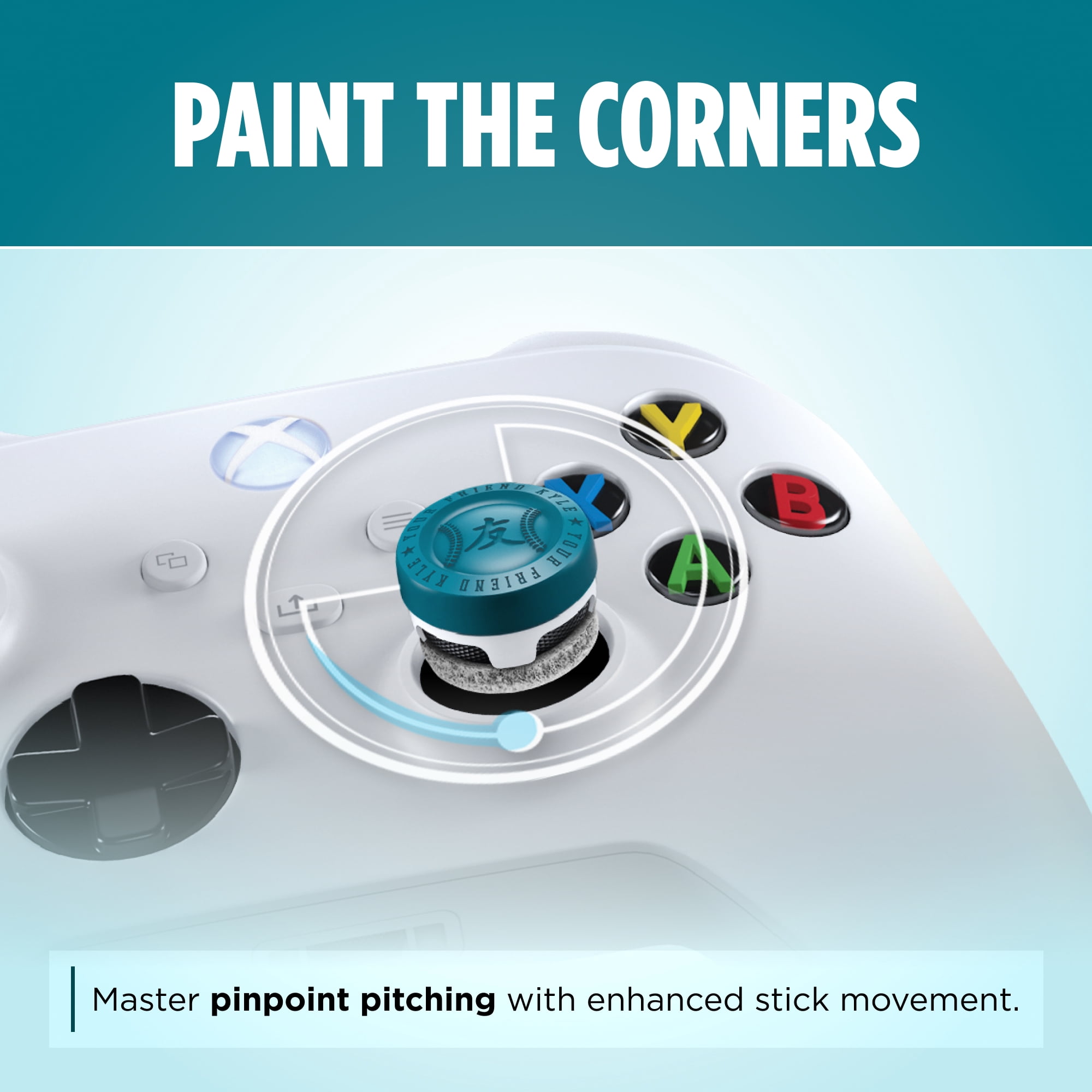 KontrolFreek Precision Sports Baseball Kit – YourFriendKyle (YFK) Edition - Xbox One & Xbox Series X Controller - Blue and White