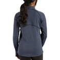 thumbnail image 2 of Women's Cutter & Buck Heather Navy New England Patriots Peshastin Fleece Recycled Raglan Full-Zip Jacket, 2 of 2