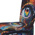 thumbnail image 4 of Designart « Vibrant Colorful Eye II » Fauteuil d'Appoint Moderne Bleu Rembourré - Fauteuil Moderne pour Salon, 4 of 7