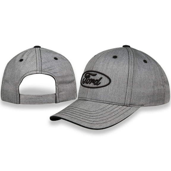 Ford Oval Heather Gray Cotton Hat - Adult