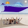 thumbnail image 3 of Carpa de playa UMARDOO Family, 3 x 3 m, UPF 50+, color morado, 3 of 9
