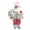 Pink, variant on Wdhugt Christmas Santa Claus Doll Table Decoration Country Plaid 12 Inch 17X10X30Cm Cloth And Plastic Holiday Decor Gift 1-Piece Christmas Santa Claus Doll Brown