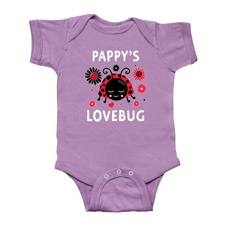

Inktastic Valentine s Day Pappy s Lovebug Gift Baby Boy or Baby Girl Bodysuit