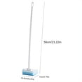 thumbnail image 3 of Long-Handle Bathroom Scrub Brush with Replaceable Sponge Head, 23" Pivoting Bathtub and Tile Scrubber for Shower, Wall, and Toilet Cleaning, 3 of 7