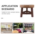 thumbnail image 3 of Raindrops 1Pcs Paulownia Wood Planter Stool for Decorative Shelf Stool, 3 of 6