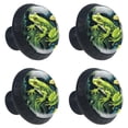 thumbnail image 2 of 4 Pcs Frog Knobs for Kitchen Cabinet Cupboard Dresser Bookcase Drawer Pulls Handles Round Home Decor, 2 of 8