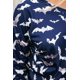 thumbnail image 4 of ABPHQTO Sudadera de mujer con estampado de murciélagos azul marino, 4 of 5