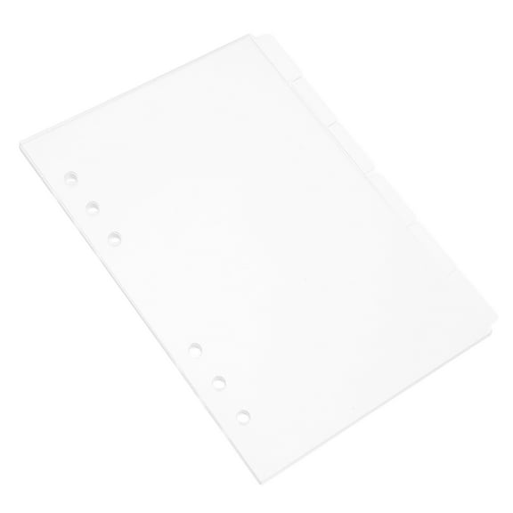 TABLZONE Plastic Dividers Clear Acrylic 6Pcs 8.3X5.8In For Binder Accessories
