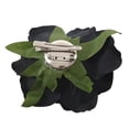 thumbnail image 3 of 3X Seda Pelo de la Flor Broche de la Boda Ramillete Clip de la Flor 8 cm Broche Accesorios - Negro, 3 of 5