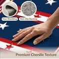 thumbnail image 6 of ODIKA 8'x10' Washable Area Rug Non-Slip Chair-Friendly Mat Patriotic Fourth July Independence Stars Stripes Halloween Plaid for Dining Room, Large Office, Lounge, 6 of 7