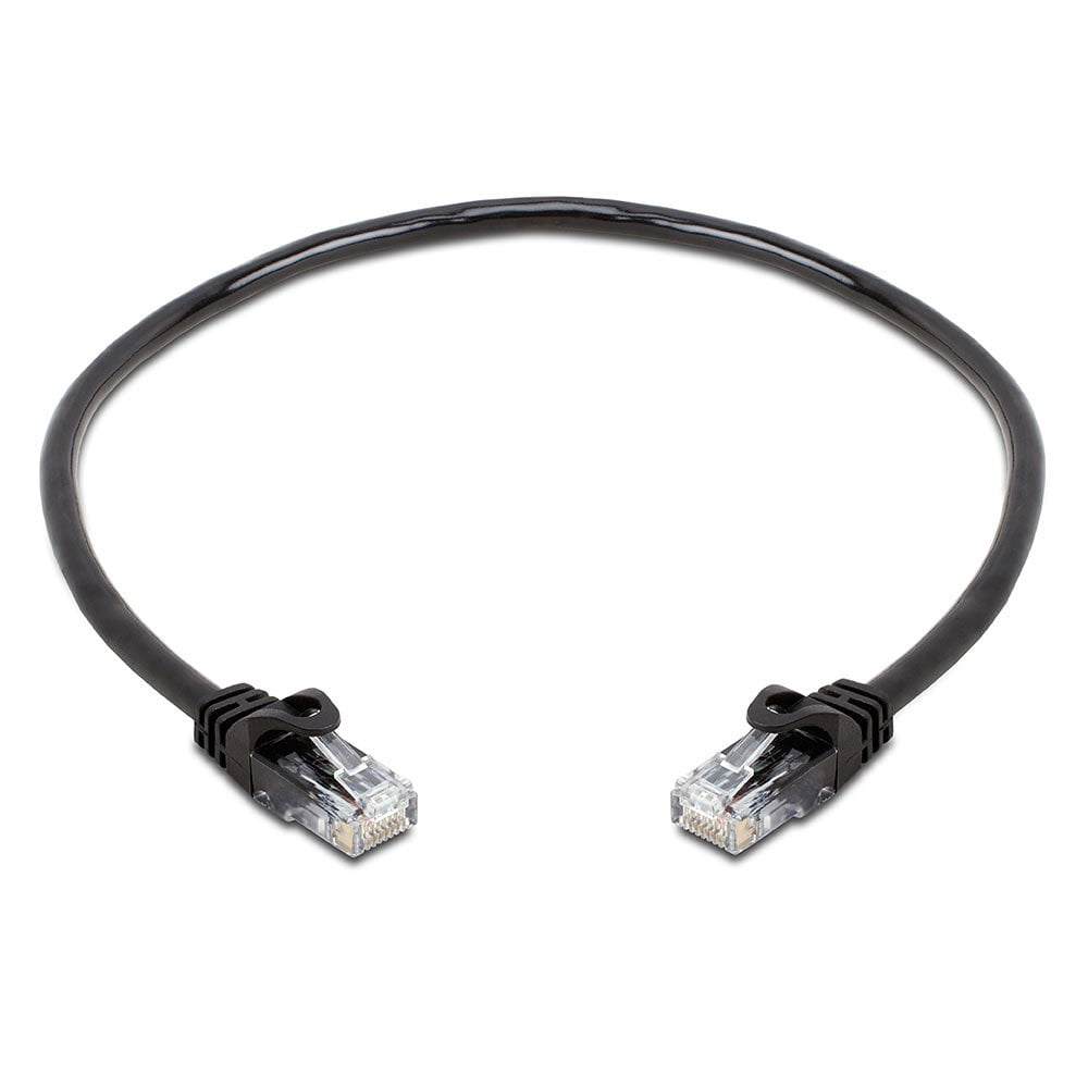 Cmple - 50 Pack Cat 6 Ethernet Cable 1.5 ft 10Gbps Internet Cables with RJ45 Connectors 550MHz Cat6 Patch Cord for Computer, WiFi Router, Modem - Black