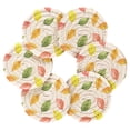 thumbnail image 7 of Yayeee 6 PCS Drink Coasters with Holder Set Woven Absorbent Round Tabletop Hot Pad, Pink Colorful Leaves, 7 of 7