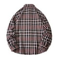 thumbnail image 3 of AnuYalue Plaid Dress Shirt for Men Big and Tall Long Sleeve Shirts Lightweight Lapel Tshirt Loose Fit Long Sleeve Overshirt, 3 of 3