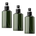 thumbnail image 4 of 3pcs Dark Green Portable Spray Bottles Refillable Travel Dispenser Sprayer, Lightweight Compact Water Mist Containers for Outdoor Use, 4 of 4