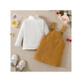 thumbnail image 2 of Qmyliery Girls 2Pcs Outfit Dress Shirt  Pants Suspender Shorts Wedding /Party, 2 of 9