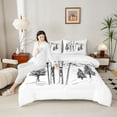 thumbnail image 4 of Castle Fairy Winter Sport Twin Comforter Sets,Snow Skiing Bedding Set, 4 of 8