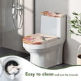 thumbnail image 4 of HELLHERO Fashion Elastic Fabric Toilet Seat Cover, Fits All Toilet Shapes, Stretch U-Shaped Soft, Washable, 4 of 8