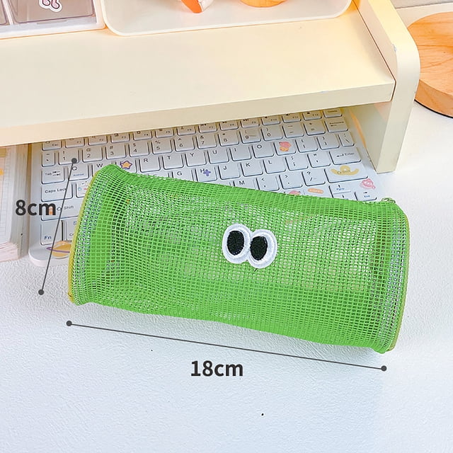 Transparent Large Eye Mesh Pencil Case With Large Capacity Stationery Bag For Boys And Girls Cute Pencil Pencil Pencil Case For Elementary School