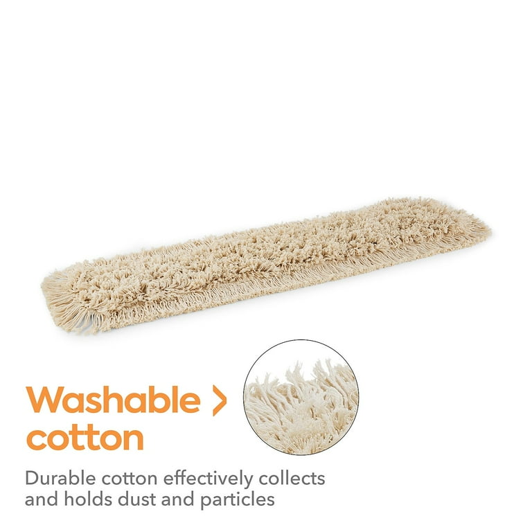 Mop Head, Dust, Cotton, 36 x 3, White Mop Head, Dust, Cotton, 36 x 3, White