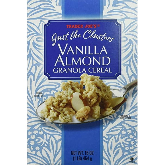 Trader Joe's Just the Clusters Vanilla Almond Granola Cereal 1 Pack, 16oz