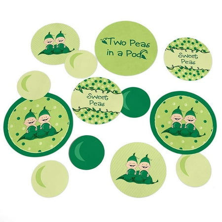 - Twins Two Peas in a Pod - Party Table Confetti Set - 27 Count