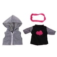 thumbnail image 4 of 3 Pedazos Conjunto cabellero Juguete Dressup Bricolaje Para 25cm Hugo Traje de muñeca Sudaderas con capucha Chaleco, 4 of 10