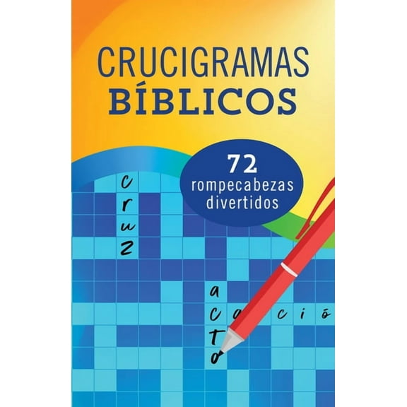 Crucigramas BÃÂblicos: 72 Rompecabezas Divertidos, (Paperback)
