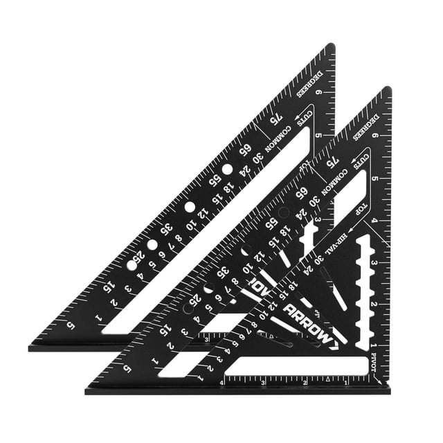 Juego de flechas cuadradas Carpenter, aleación de aluminio, 18 cm, 2 unidades