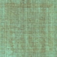 thumbnail image 1 of Ahgly Company Indoor Square Abstract Turquoise Blue Modern Area Rugs, 5' Square, 1 of 4