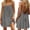 Dark Gray, variant on Backless Cami Dress for Women Summer Short Mini Dresses Spaghetti Strap Sleeveless Tie Back Loose Lounge Sundress