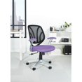 thumbnail image 2 of Screen Back Chair with Purple Mesh Fabric and Silver Coated Arms and Base, 2 of 6