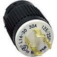 L1430P 30Amp 125/250 Vac Male Plug for Generator Cords, Black