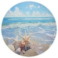 thumbnail image 3 of Ryvnso Seastar Seashells Summer Beach Round Plate Mats Dining Table Placemat Set of 4 for Holiday Decoration, 3 of 7